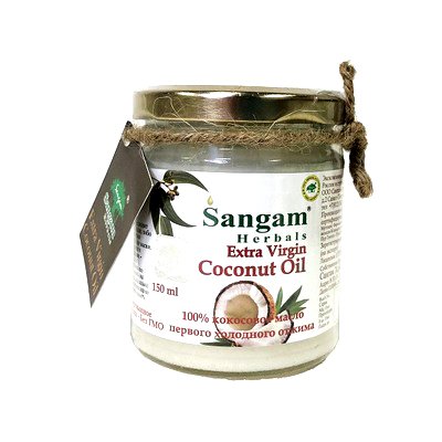 Кокосовое масло Extra Virgin Sangam 150 мл