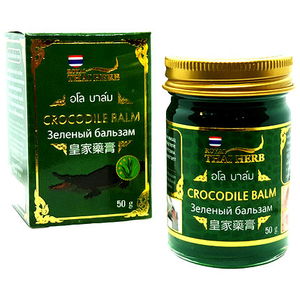 Зеленый крокодиловый бальзам Royal Thai Herb Balm 50 гр.