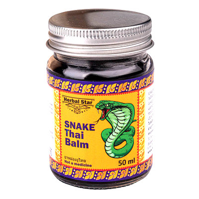 Бальзам с ядом королевской змеи Herbal Star Snake Thai Balm