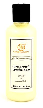 Кондиционер для волос с протеинами сои и брами Кхади